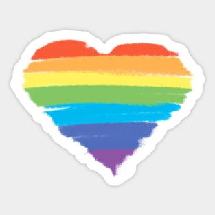 Pastel Pride Heart Sticker